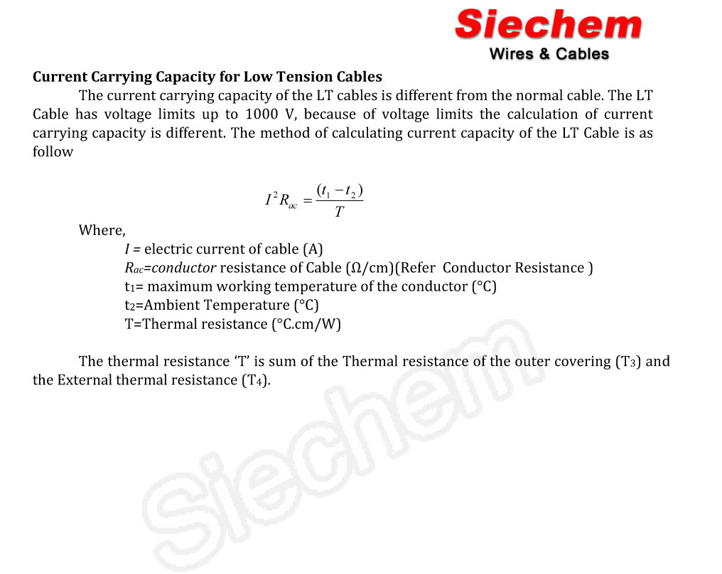 Current Carrying Capacity Calculation — page 9