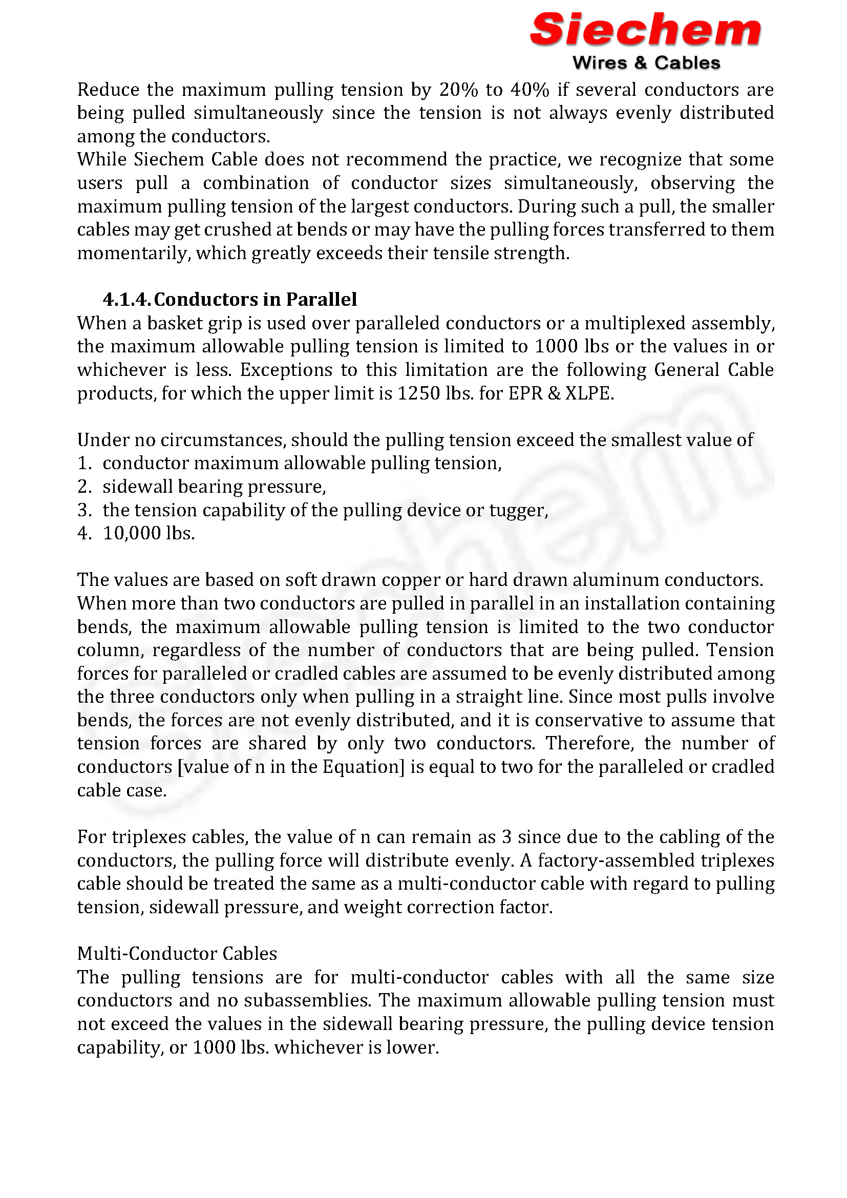 Cable Installation Procedure — page 12