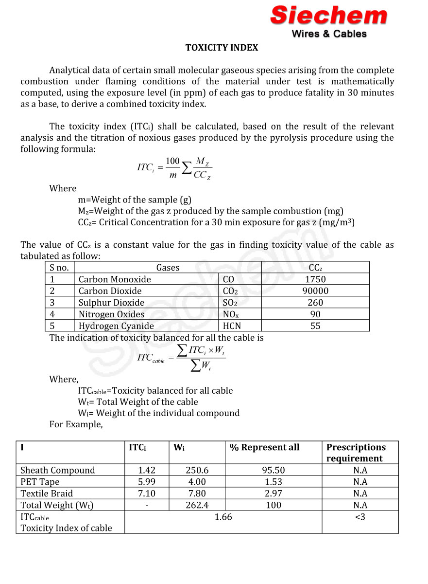 Toxicity Index Calculation — page 1